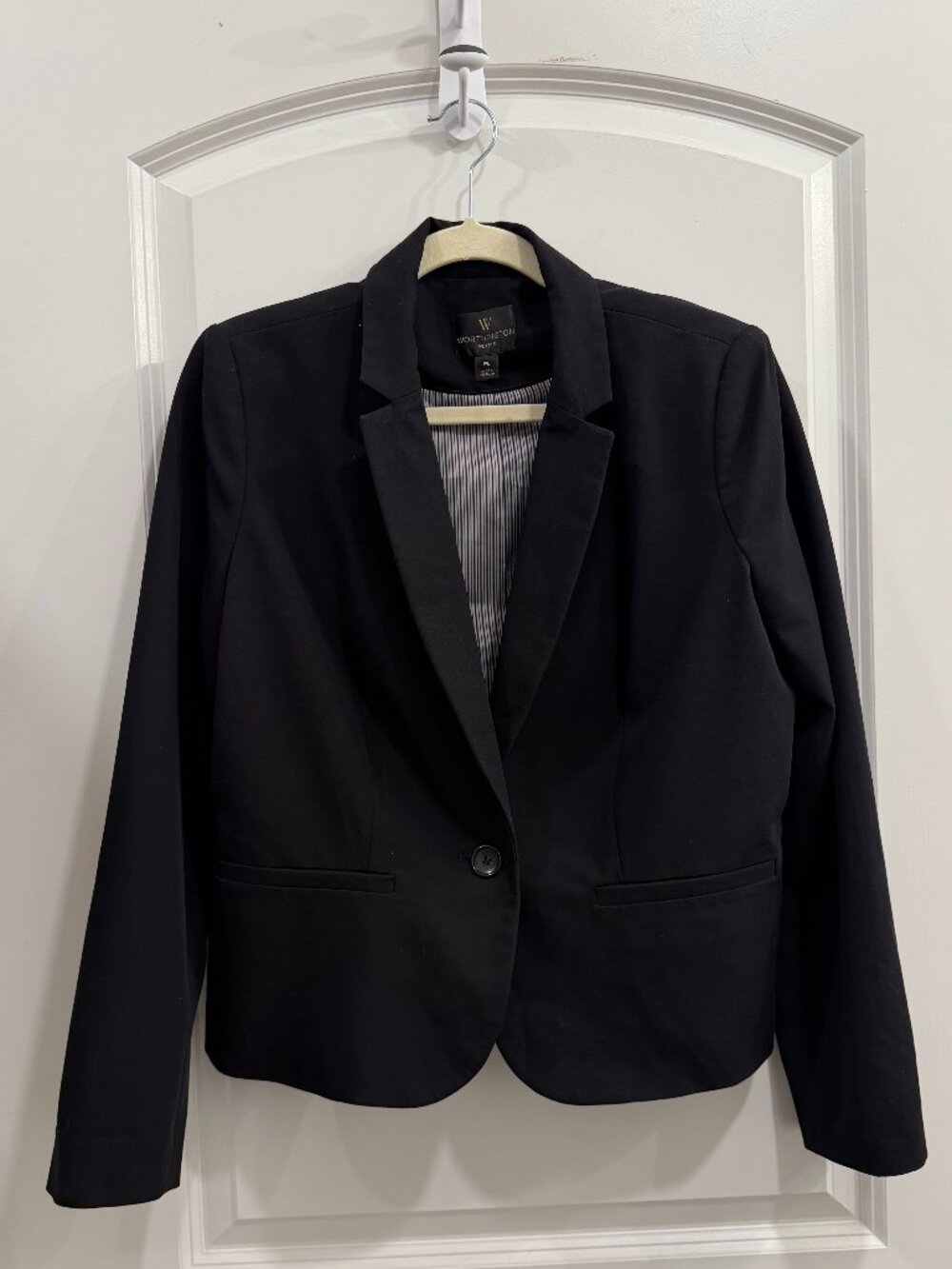 Worthington Petites Black Tailored Blazer